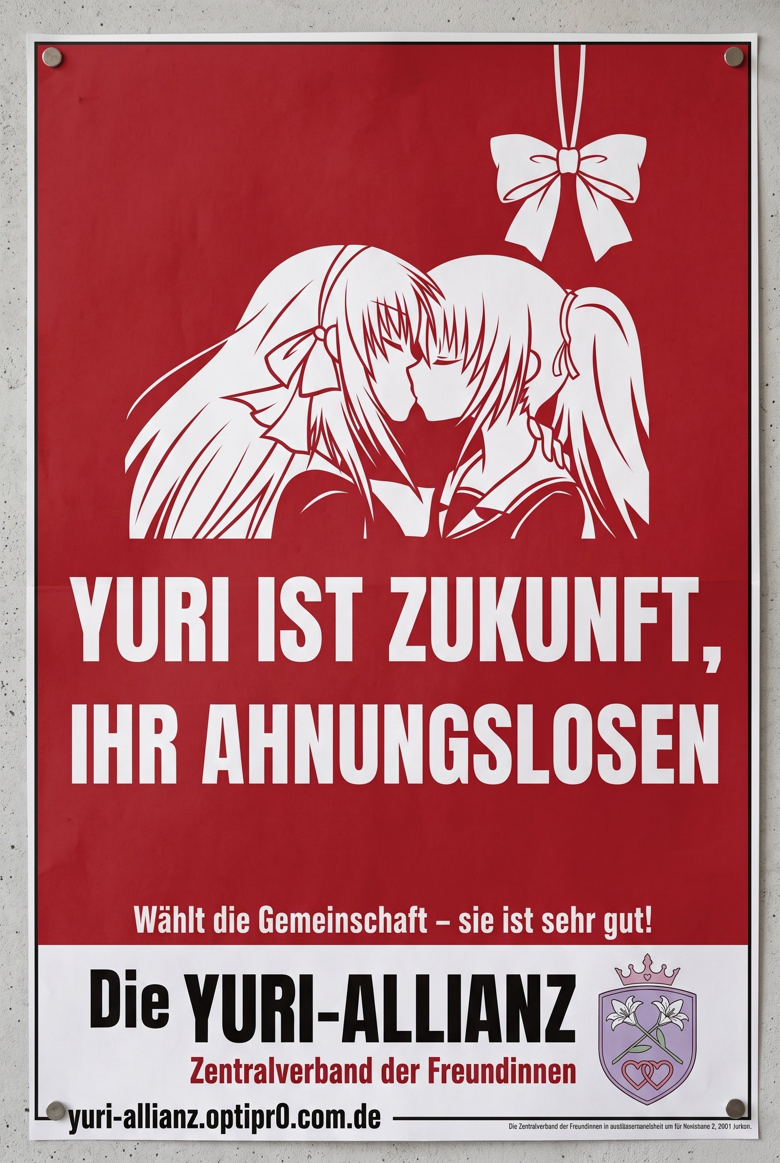 Wahlplakat der Yuri-Allianz